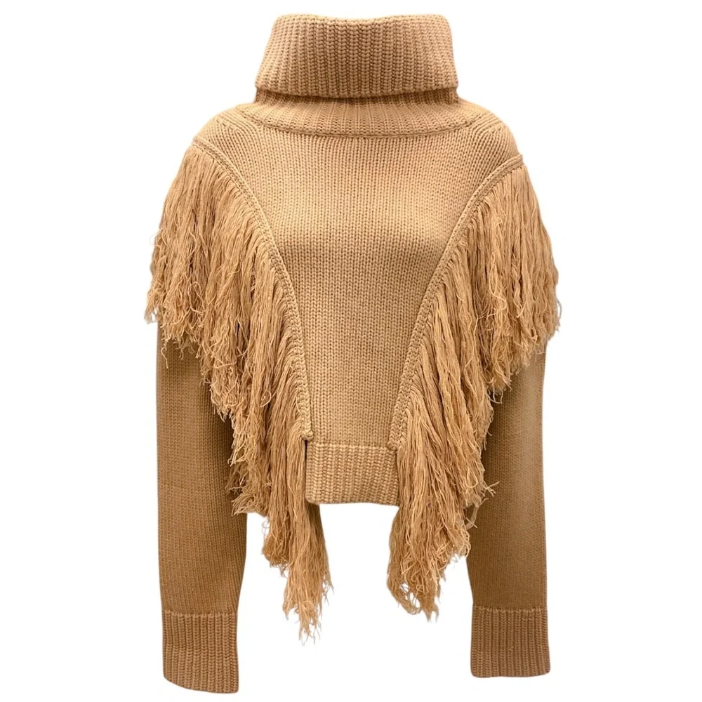 JOHANNA ORTIZ CAMEL ELEGANCIA NATURAL SWEATER - Picture 1 of 5